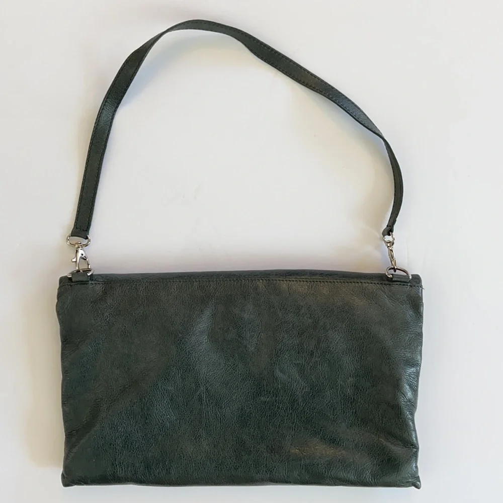 Gianni Chiarini Green Leather Clutch